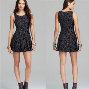 Free People Zebra Mini Dress